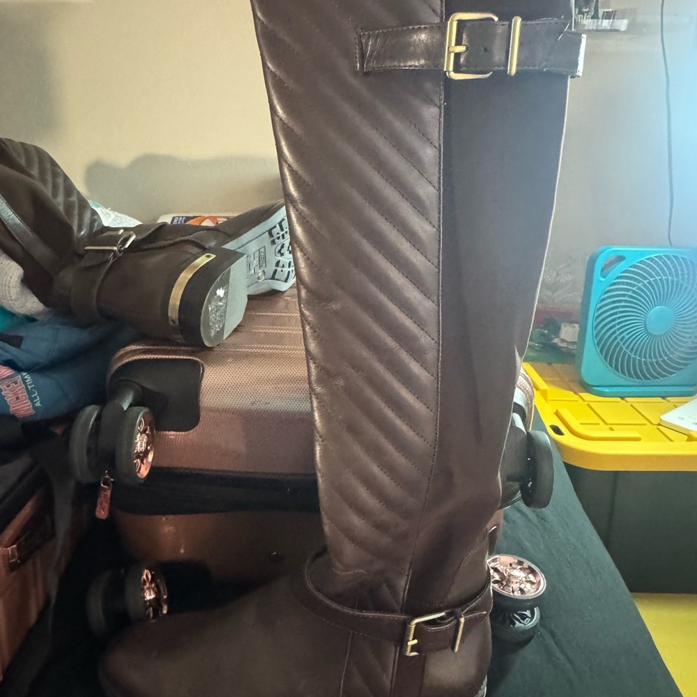 Vince Camuto Brown Knee-High Boots